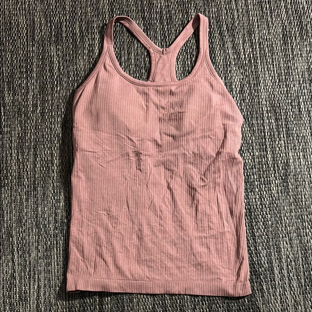 Lululemon Ebb To Street Tank II Moss Rose Size 10